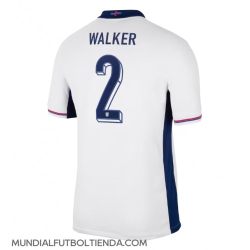 Camiseta Inglaterra Kyle Walker #2 Primera Equipación Replica Eurocopa 2024 mangas cortas